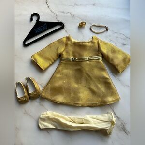 2003 American Girl Of Today Shimmery Gold Dress Doll Outfit